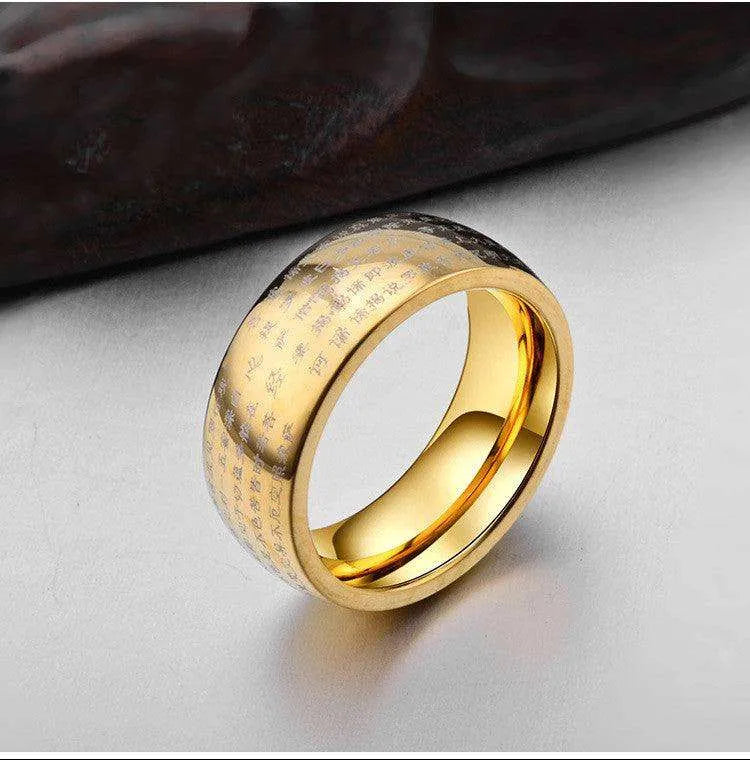 Men's Ban Ruoxin Sutra Ring - EX-STOCK CANADA