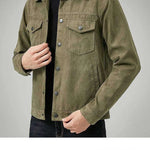 Men's Casual Suede Brushed Fabric Youth Fashion British Style Jacket - EX-STOCK CANADA