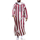 Men's Color Blocking Striped Long Arab Robe Hoodie - EX-STOCK CANADA