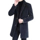 Men's Elegant Duster Mid-length Slim-fit Woolen Coat - EX-STOCK CANADA