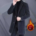 Men's Elegant Duster Mid-length Slim-fit Woolen Coat - EX-STOCK CANADA