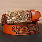 Men's Fashion Belt Eagle Wings Embossing - EX-STOCK CANADA