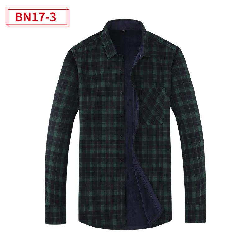 Men's Fashion Leisure Warm Plaid Shirt Coat - EX-STOCK CANADA