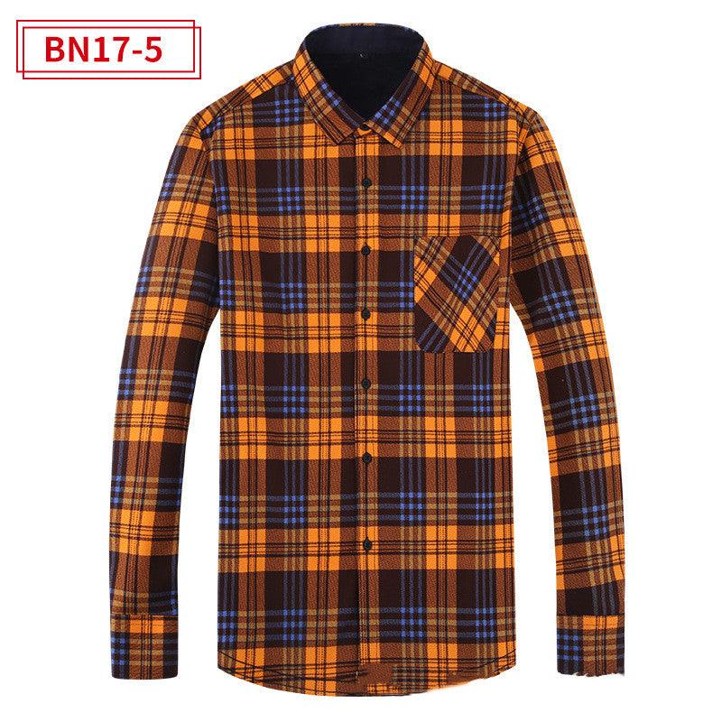 Men's Fashion Leisure Warm Plaid Shirt Coat - EX-STOCK CANADA