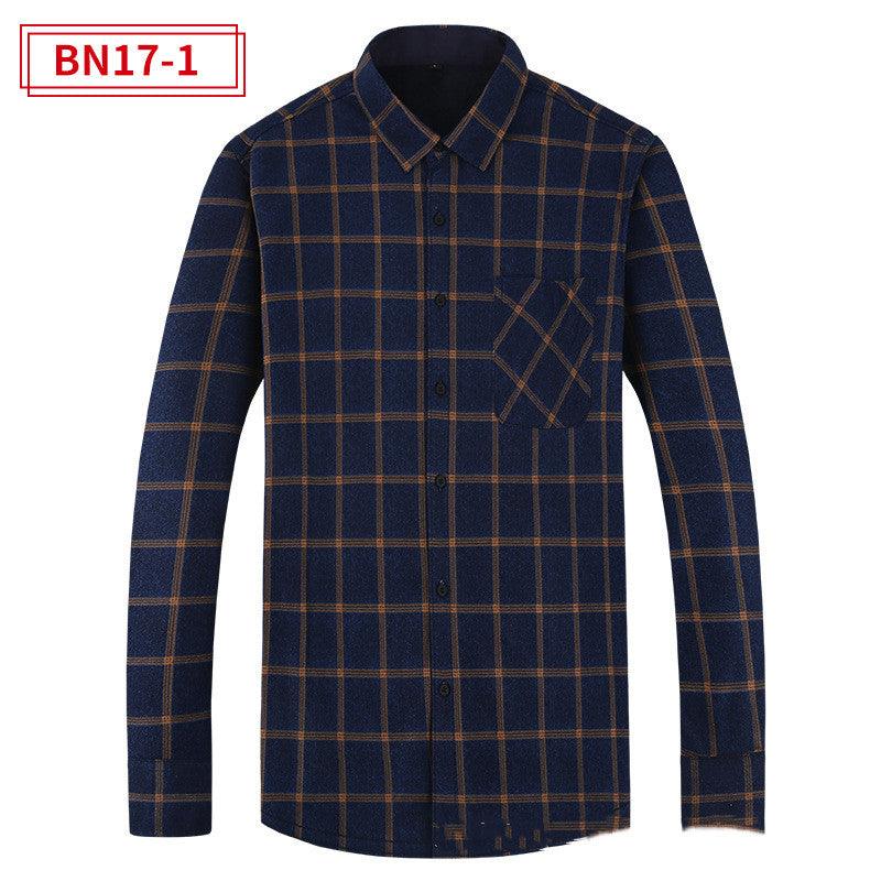 Men's Fashion Leisure Warm Plaid Shirt Coat - EX-STOCK CANADA