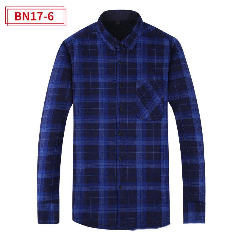 Men's Fashion Leisure Warm Plaid Shirt Coat - EX-STOCK CANADA