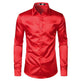 Men's Fashionable Satin Polyvinyl Alcohol Fiber Shirt - EX-STOCK CANADA