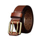 Men's First Layer Cowhide Vintage Brass Buckle Belt - EX-STOCK CANADA