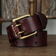 Men's First Layer Cowhide Vintage Brass Buckle Belt - EX-STOCK CANADA