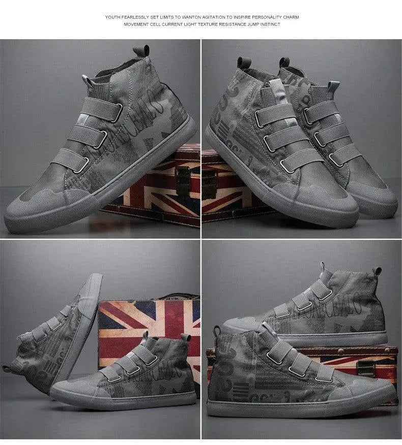 Men's High-top Camouflage Canvas Shoes Youth Fashion Casual Shoes - EX-STOCK CANADA