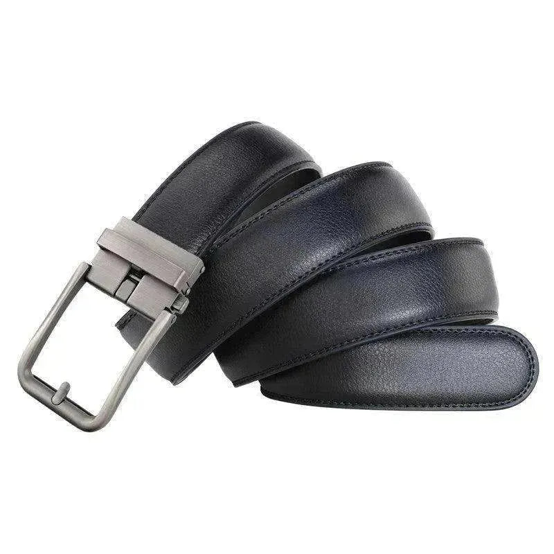 Men's Leather Belt Automatic Buckle Simple Hollow - EX-STOCK CANADA