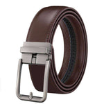 Men's Leather Belt Automatic Buckle Simple Hollow - EX-STOCK CANADA