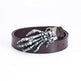 Men's Leather Belt Skull Big Head Claw Outdoor Rider - EX-STOCK CANADA