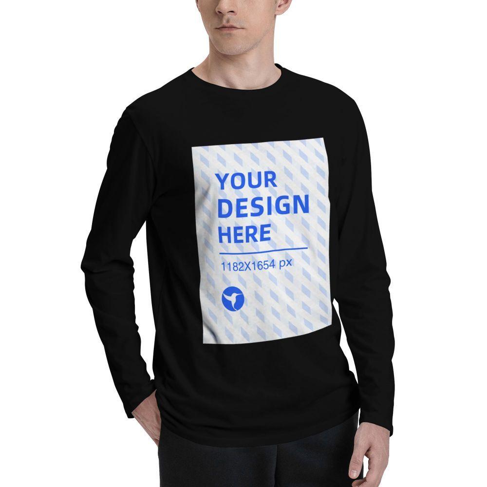 Men's Long Sleeve Crew Neck T-Shirt - EX-STOCK CANADA