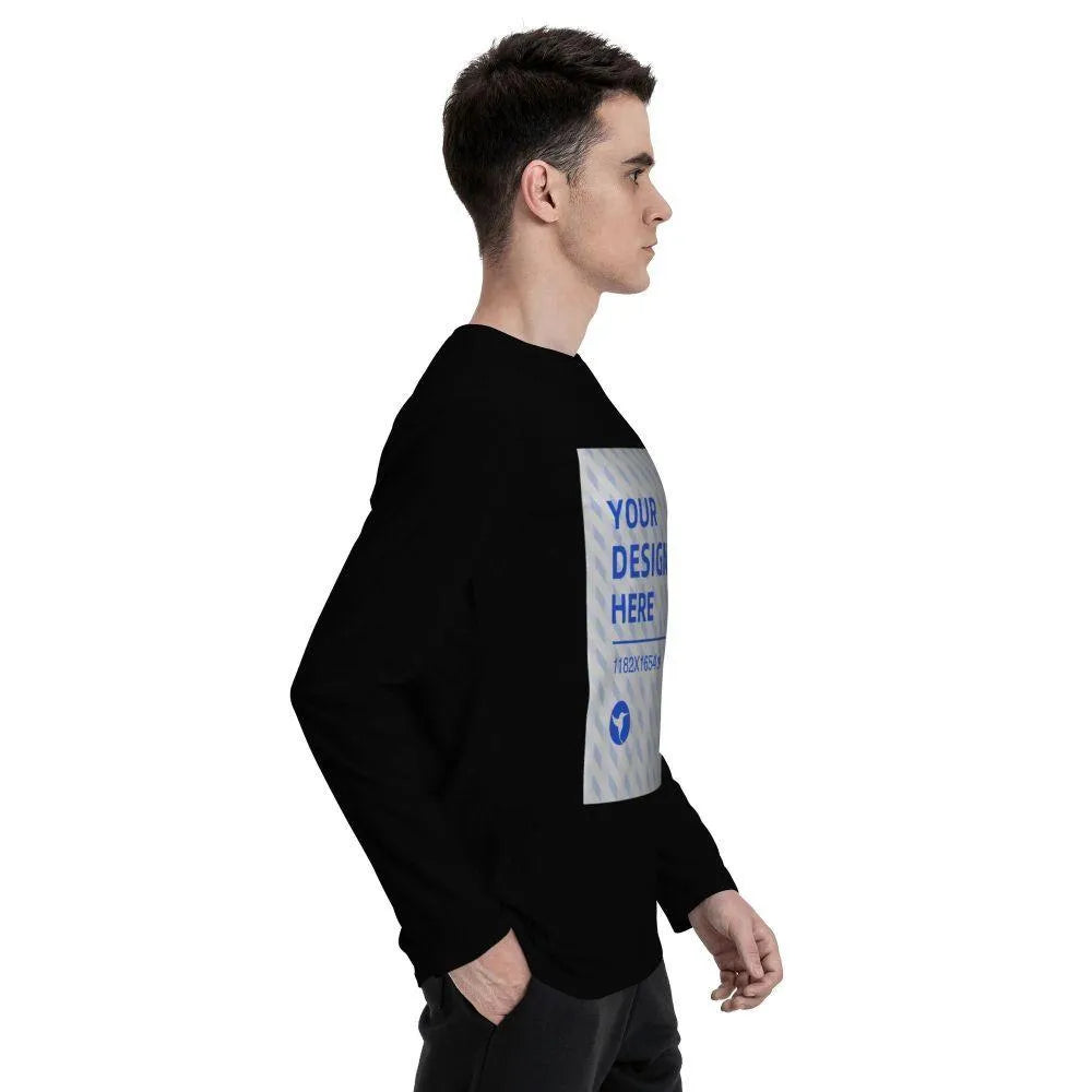 Men's Long Sleeve Crew Neck T-Shirt - EX-STOCK CANADA