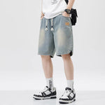 Men's Loose Casual Starry Sky Pattern Denim Shorts - EX-STOCK CANADA