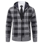 Men's Plaid Thickened Sweater Coat - EX-STOCK CANADA