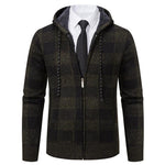 Men's Plaid Thickened Sweater Coat - EX-STOCK CANADA