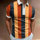 Men's POLO Shirt Striped Printed Short Sleeve Lapel T Shirt - EX-STOCK CANADA