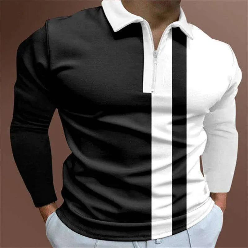 Men's POLO Shirt Striped Printed Short Sleeve Lapel T Shirt - EX-STOCK CANADA