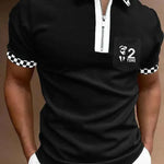 Men's POLO Shirt Striped Printed Short Sleeve Lapel T Shirt - EX-STOCK CANADA