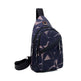 Men's Print Sling Chest & Crossbody Bag With Earphone access Design - EX-STOCK CANADA