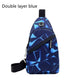 Men's Print Sling Chest & Crossbody Bag With Earphone access Design - EX-STOCK CANADA