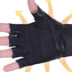Men's PU Leather Motorcycle Riding Weight Lifting Gym Workout Outdoor Fingerless Glove - EX-STOCK CANADA