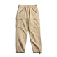 Men's Retro Khaki Tapered Mountain Army Pocket Zipper Casual Pants - EX-STOCK CANADA