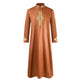 Men'S Robe Solid Color Embroidered Middle East Arab Long-Sleeved Foreign Trade Robe - EX-STOCK CANADA