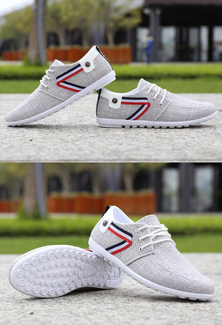 Men'S Soft-Soled Canvas Shoes, Sports And Leisure Old Beijing Cloth Shoes, Peas Shoes - EX-STOCK CANADA