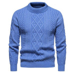 Men's Solid Color Round Neck Sweater Bottoming Shirt - EX-STOCK CANADA