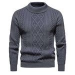Men's Solid Color Round Neck Sweater Bottoming Shirt - EX-STOCK CANADA