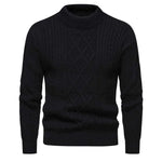 Men's Solid Color Round Neck Sweater Bottoming Shirt - EX-STOCK CANADA