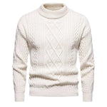 Men's Solid Color Round Neck Sweater Bottoming Shirt - EX-STOCK CANADA