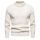 Men's Solid Color Round Neck Sweater Bottoming Shirt - EX-STOCK CANADA