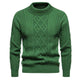 Men's Solid Color Round Neck Sweater Bottoming Shirt - EX-STOCK CANADA