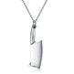 Men's Stainless Steel Necklace, Colorful Glare Classic Pendant - EX-STOCK CANADA