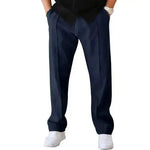 Men's Trouser Pant Sports Casual Loose Straight Pants With Drawstring Design - EX-STOCK CANADA