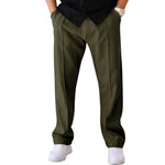 Men's Trouser Pant Sports Casual Loose Straight Pants With Drawstring Design - EX-STOCK CANADA
