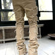 Men Trousers Individual Patched Pants Long Tight Fit Stacked Jeans For Mens Clothing - EX-STOCK CANADA