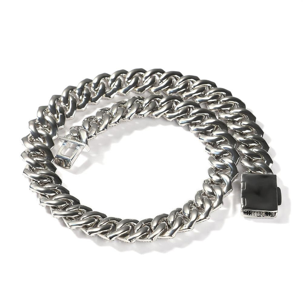 Mens Fashion Personalized Square Zirconium Cuban Bracelet Necklace - EX-STOCK CANADA