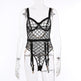 Mesh See-through Underwear Metal Chain Set - EX-STOCK CANADA