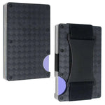 Metal Card Wrapped Carbon Fiber RFID Anti theft Brush Wallet - EX-STOCK CANADA