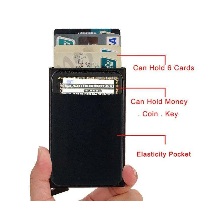 Metal Credit Card Holder Smart Wallet - EX-STOCK CANADA