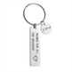 Metal Keychain Cross-Border Brushed Valentine's Day Keychain - EX-STOCK CANADA