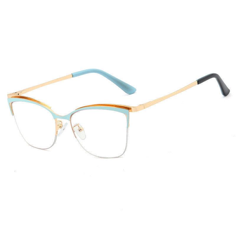 Metal Optic Glasses Frame Square Plain Color Anti Blue Light for Women and Men - EX-STOCK CANADA