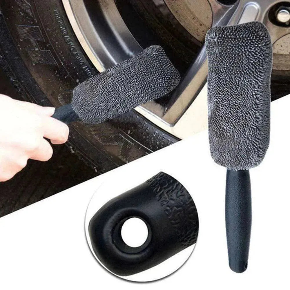 Microfiber High Quality Long Handle Tire Brush - EX-STOCK CANADA