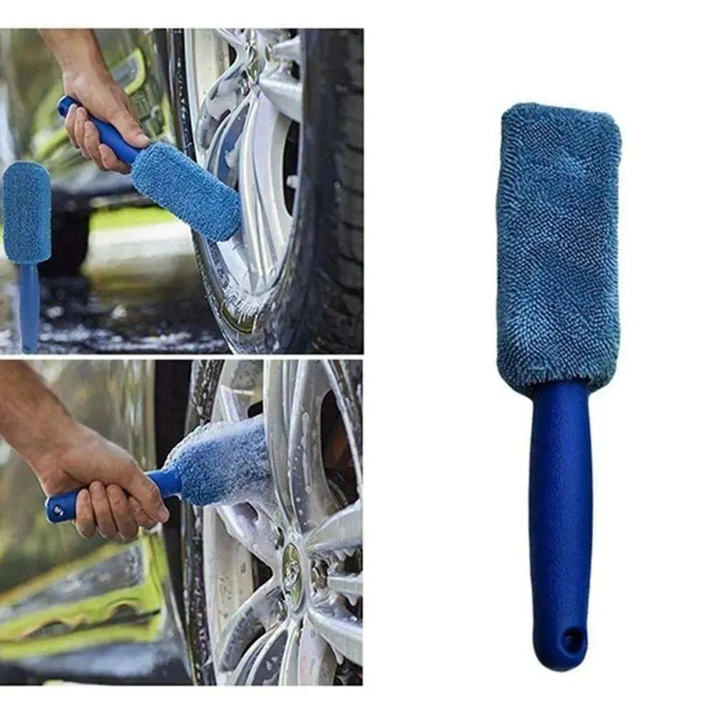 Microfiber High Quality Long Handle Tire Brush - EX-STOCK CANADA