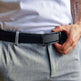 Microfiber Leather Mens Ratchet Belt Belts For Men Adjustable Size, Slide Buckle - EX-STOCK CANADA